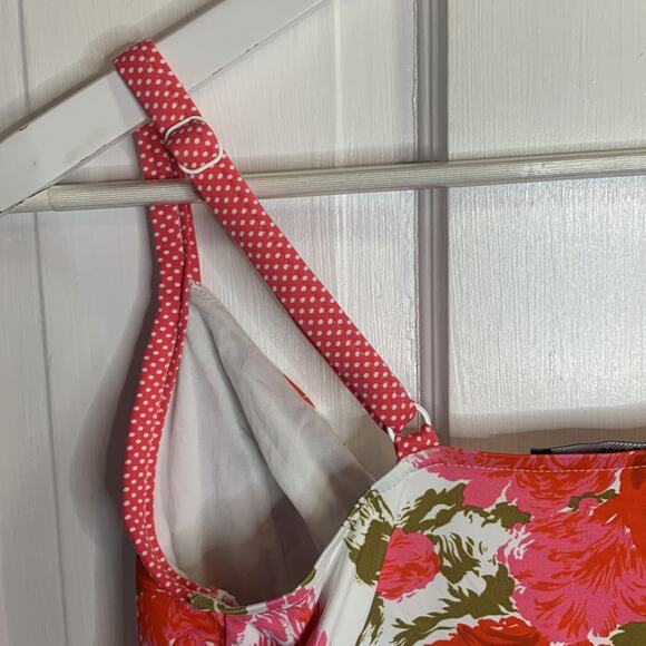 Pez D’or Barcelona Floral White Pink One Piece Maternity Swimsuit W-540 Size L - Picture 7 of 8